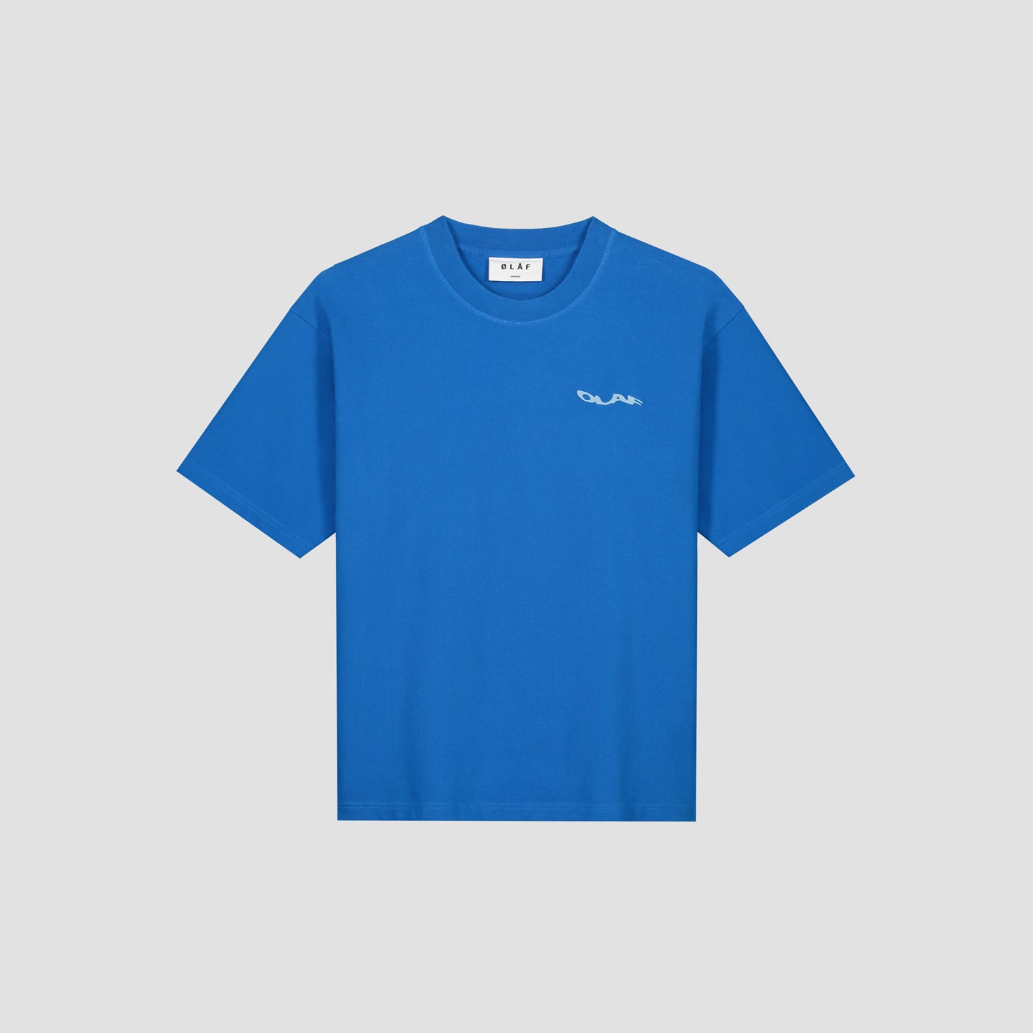Wavy Drift Embro Tee - Bright Blue