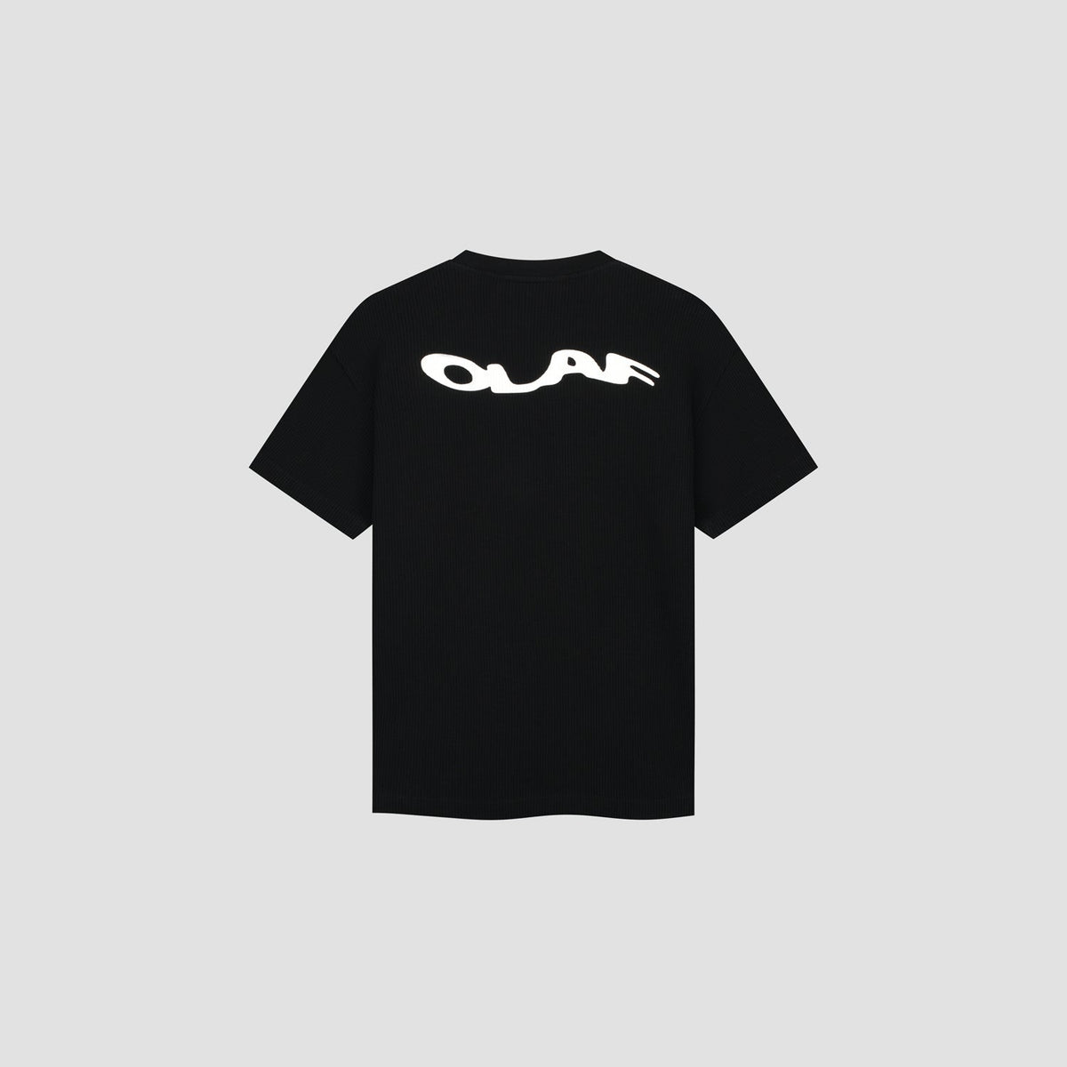 WAVY DRIFT WAFFLE TEE | BLACK