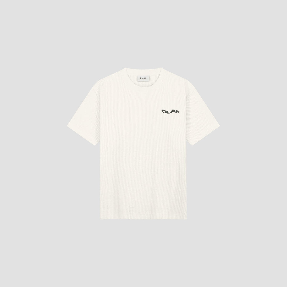 WAVY DRIFT WAFFLE TEE | OFF WHITE