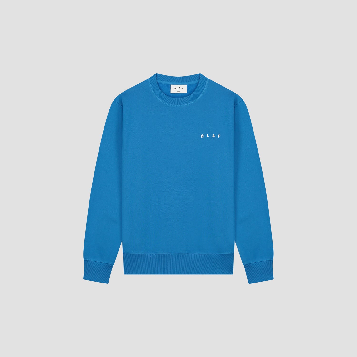 Spiral Face Crewneck - Bright Blue