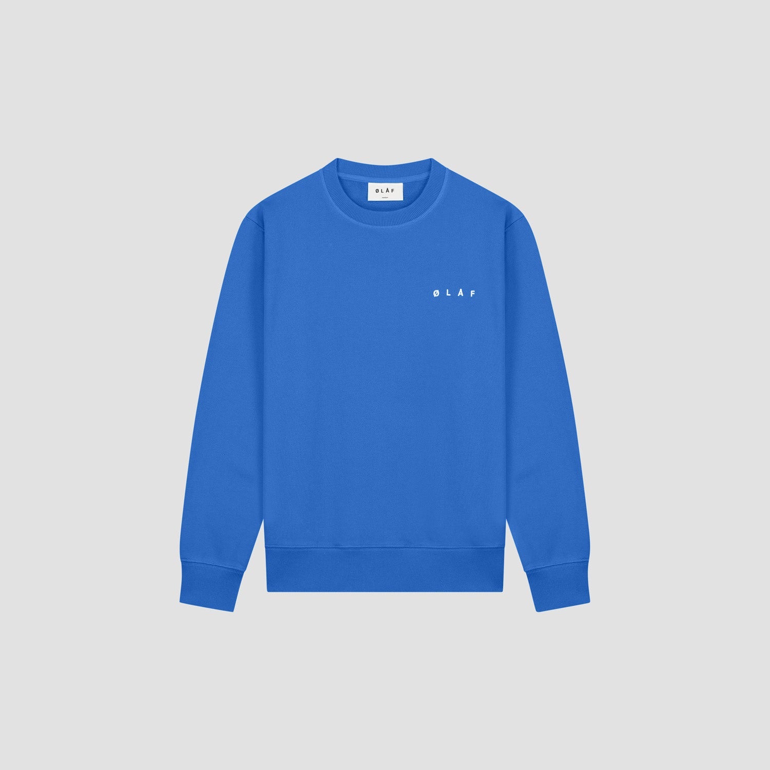 Spiral Face Crewneck - Bright Blue
