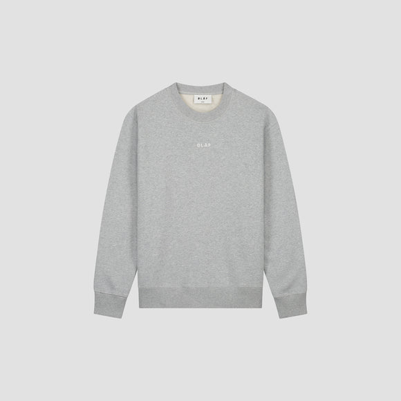 Block Crewneck - Heather Grey