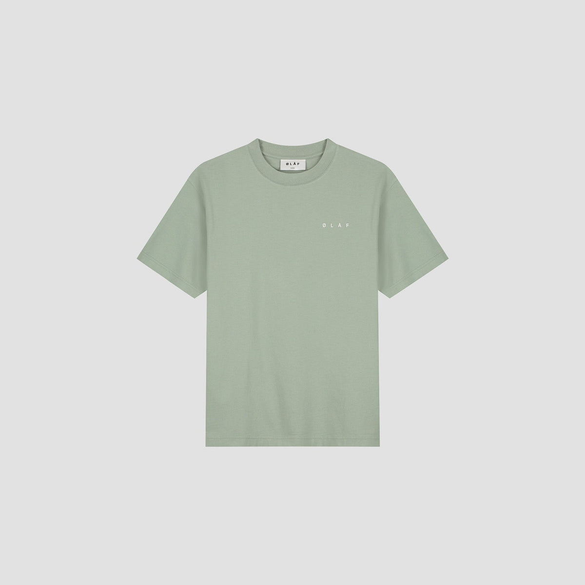 LINED FACE TEE | GREEN MILIEU
