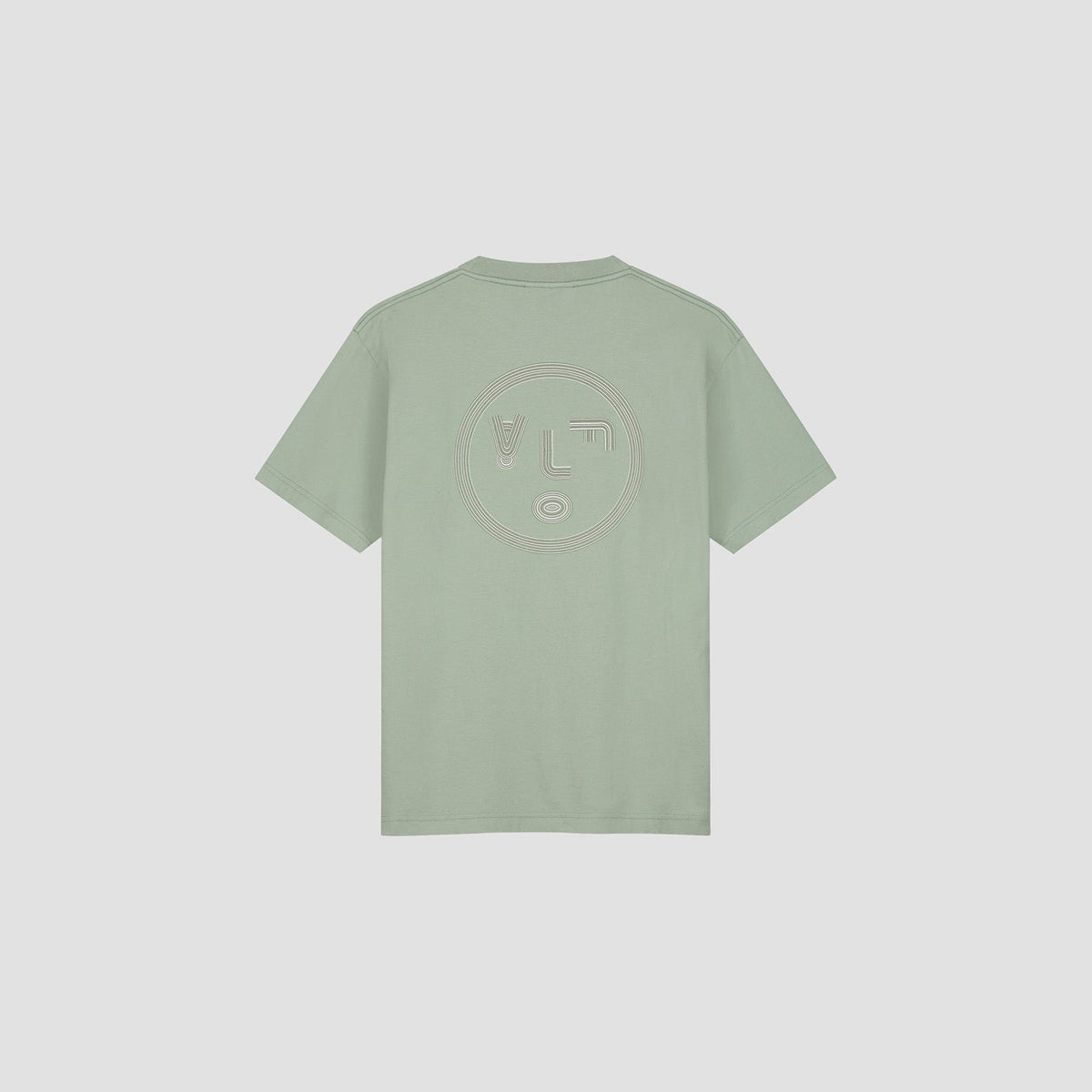 LINED FACE TEE | GREEN MILIEU