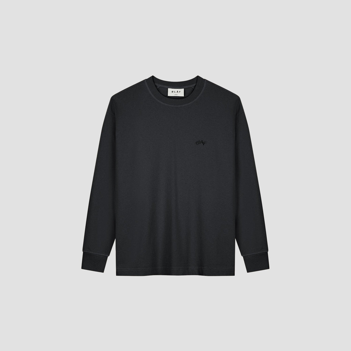 SIGNATURE LS TEE | CHARCOAL