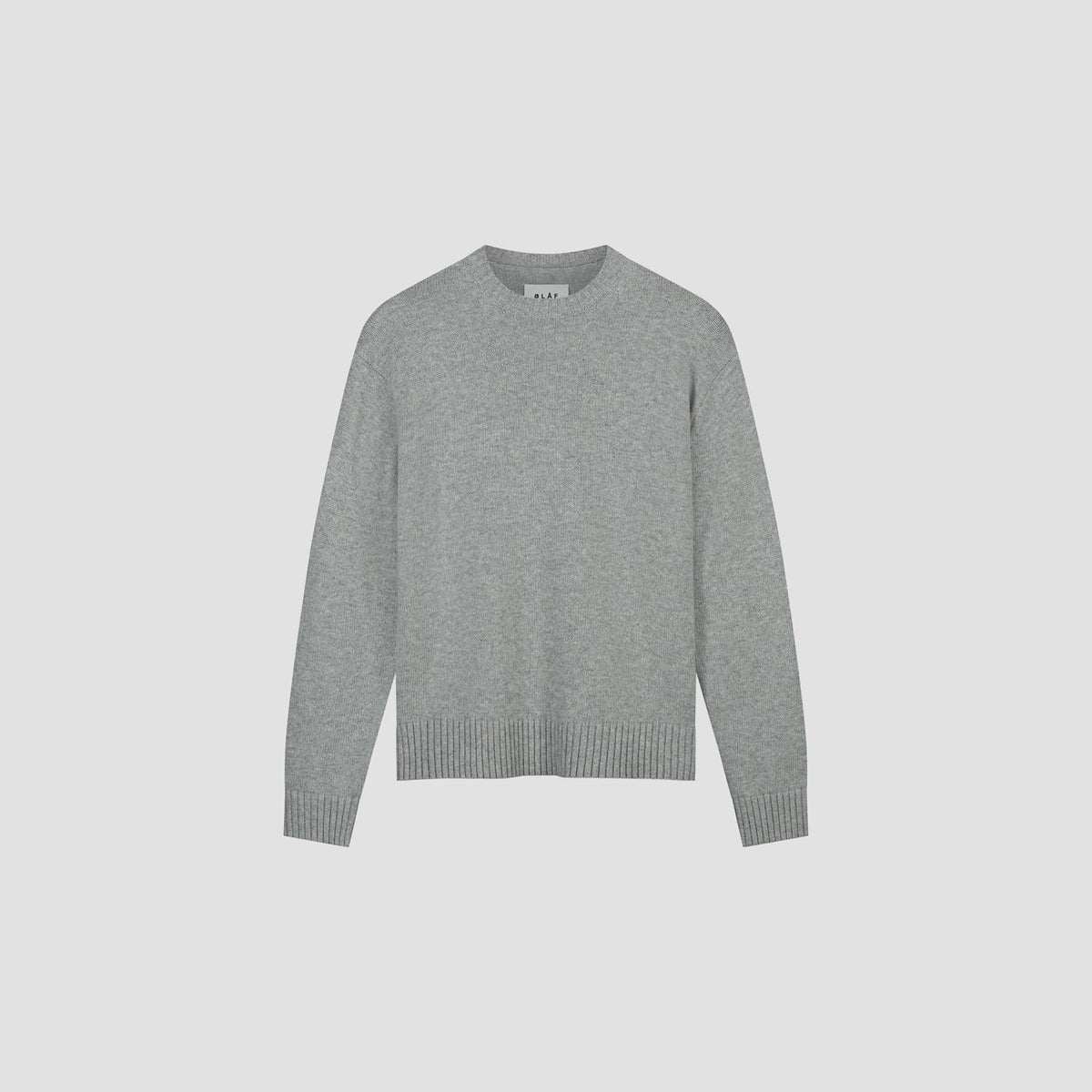 ESSENTIAL KNITTED CREWNECK | HEATHER GREY