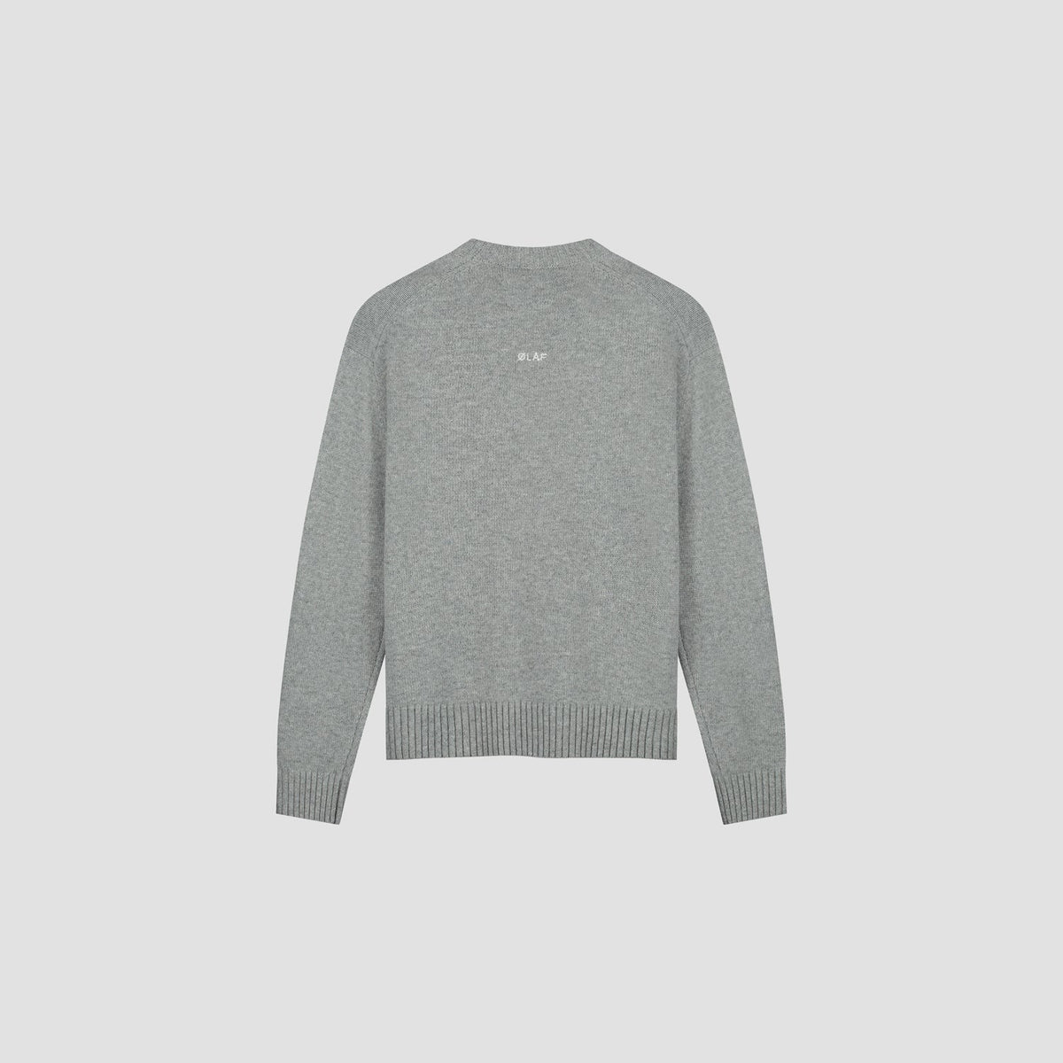 ESSENTIAL KNITTED CREWNECK | HEATHER GREY