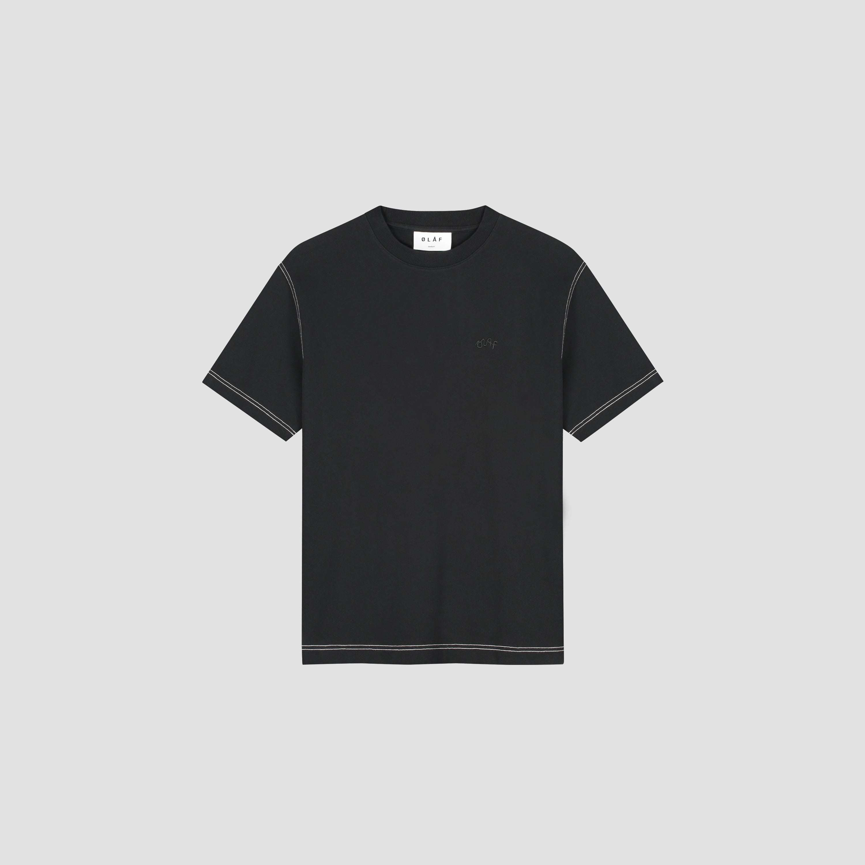 Contrast Signature Tee - Black
