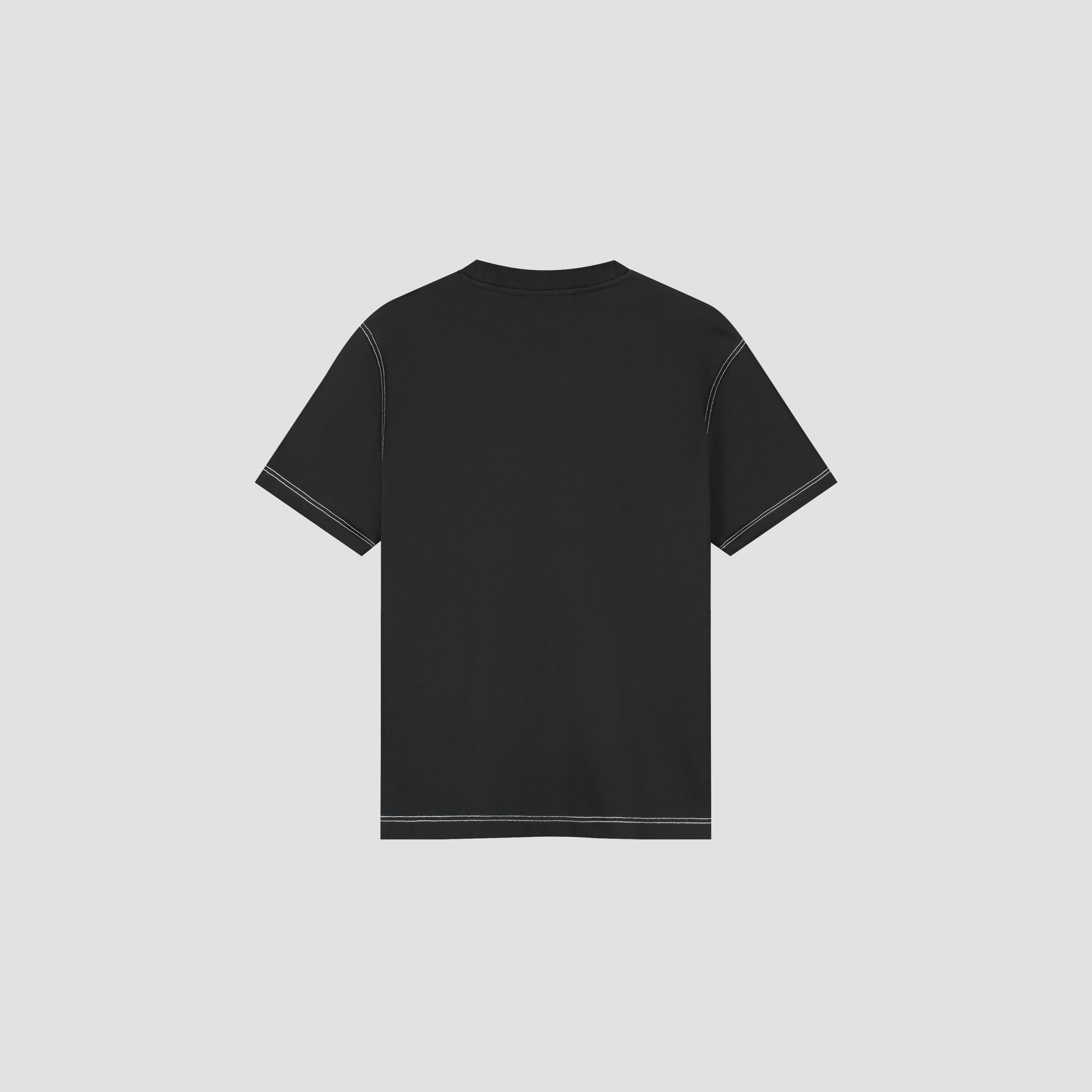 Contrast Signature Tee - Black