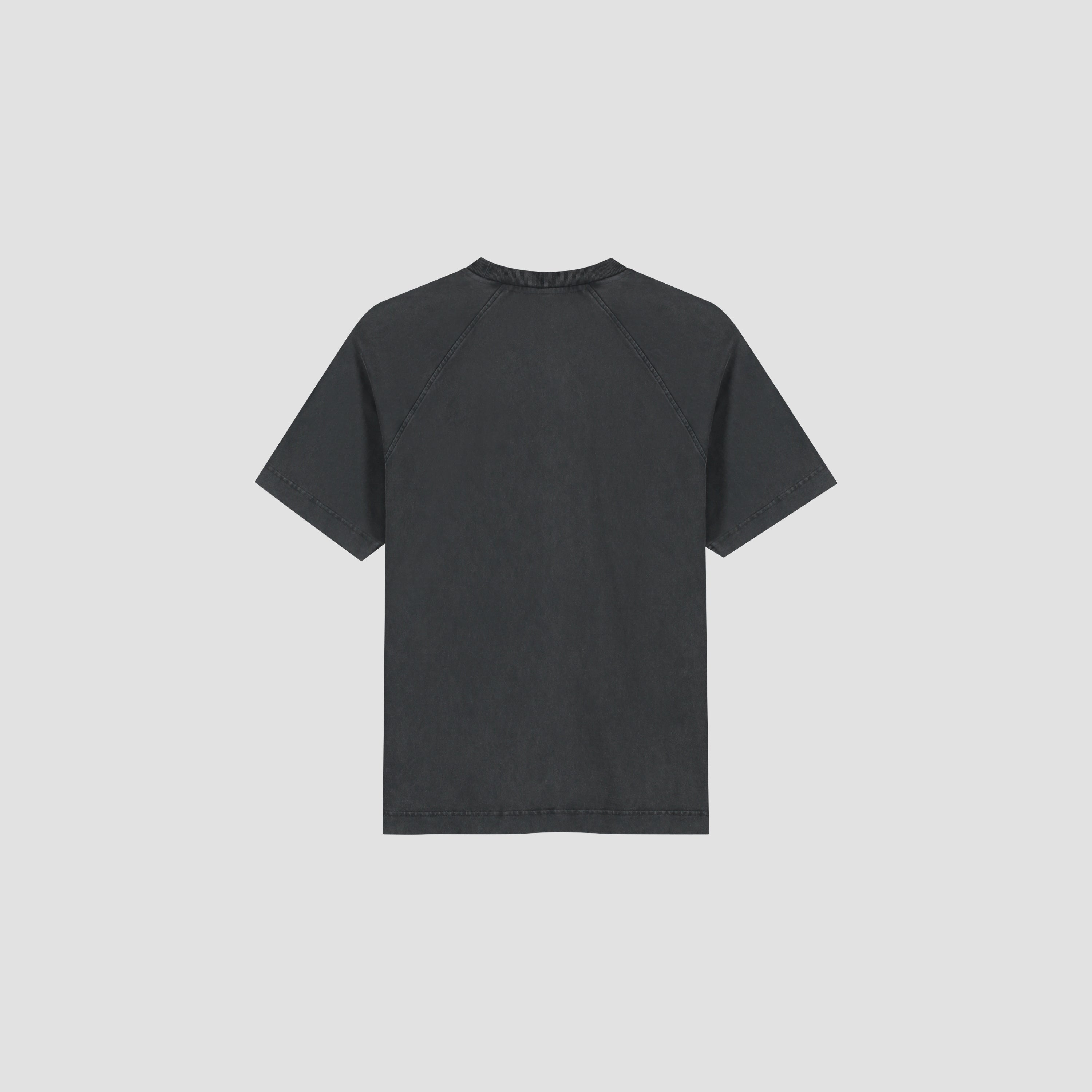 Washed Signature Tee - Charcoal