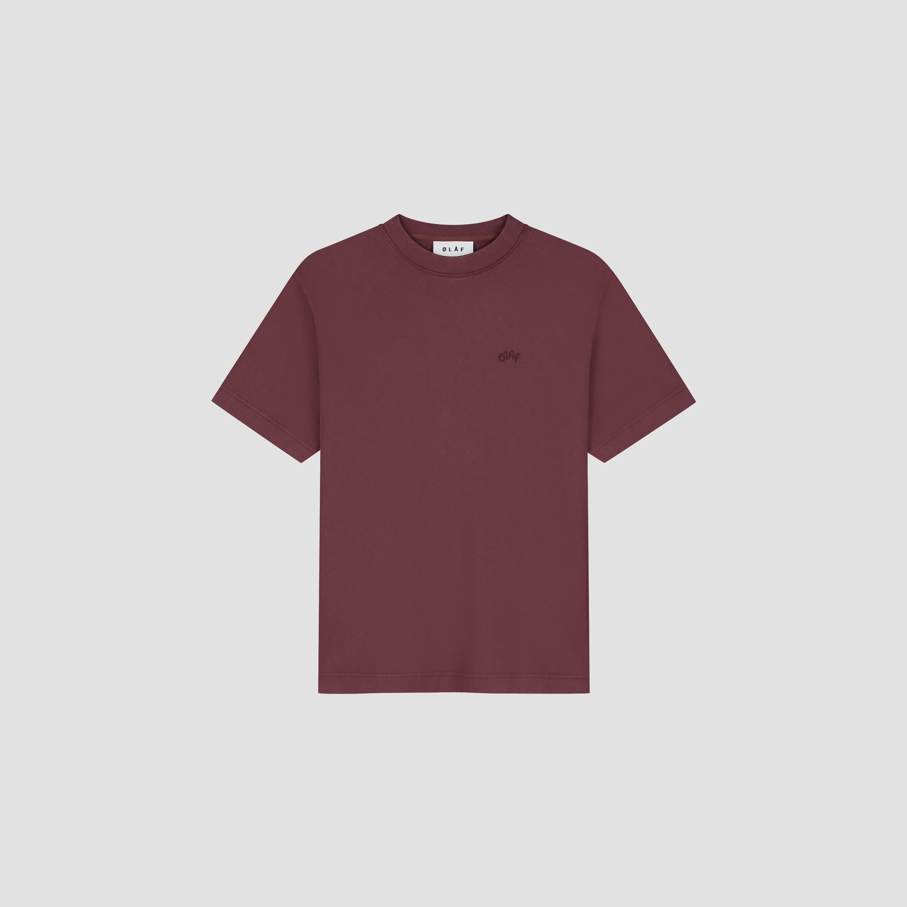 Washed Signature Tee - Rum Raisin