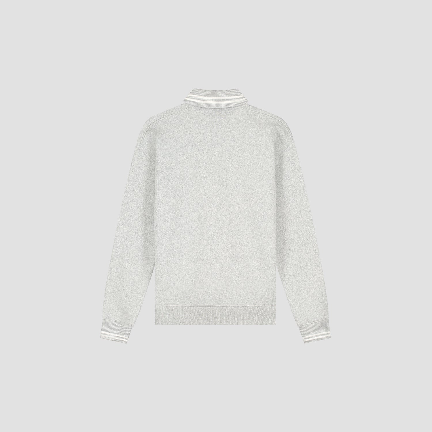 Tipping Detail Oversized Polo - Heather Grey