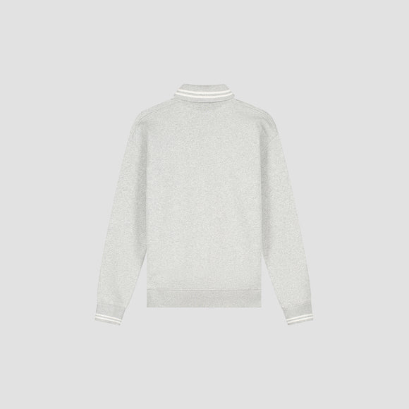 Tipping Detail Oversized Polo - Heather Grey