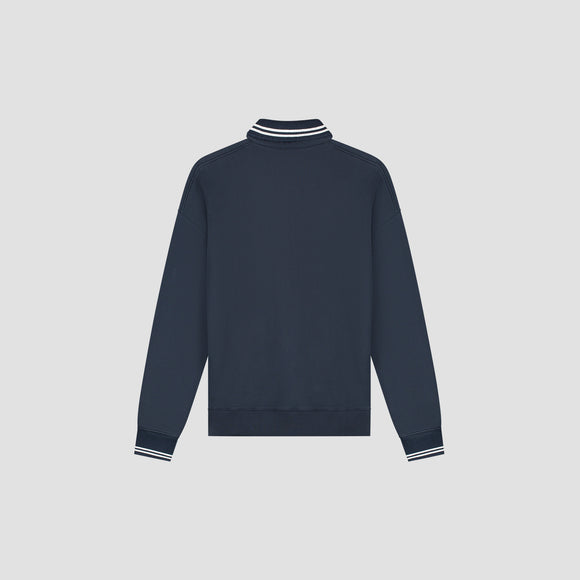 Tipping Detail Oversized Polo - Navy