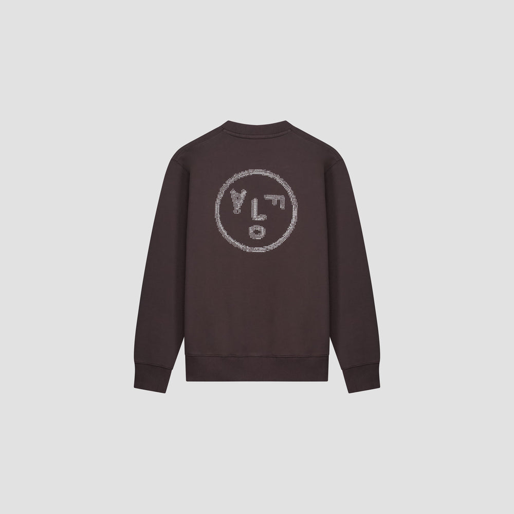 CRAFTED FACE CREWNECK | CHARCOAL