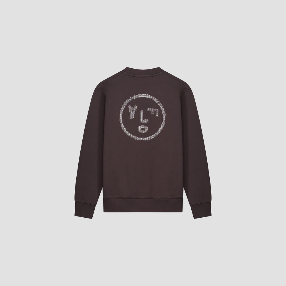 Crafted Face Crewneck - Charcoal