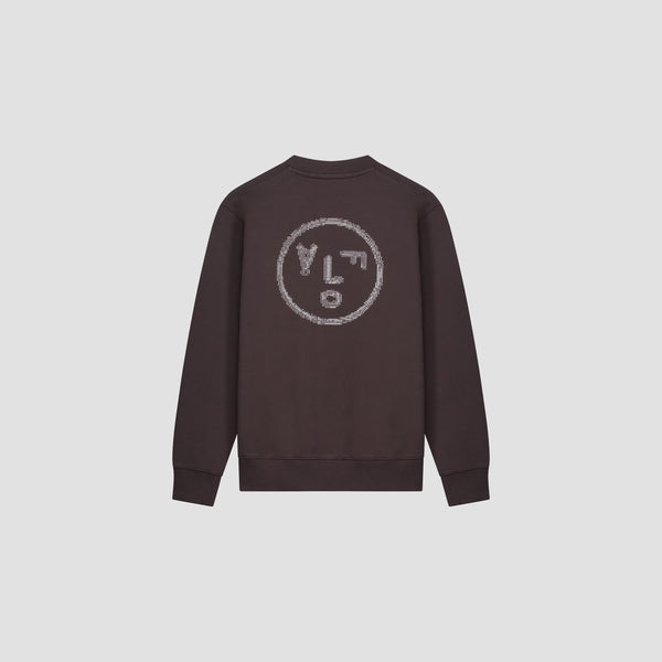 Crafted Face Crewneck - Charcoal