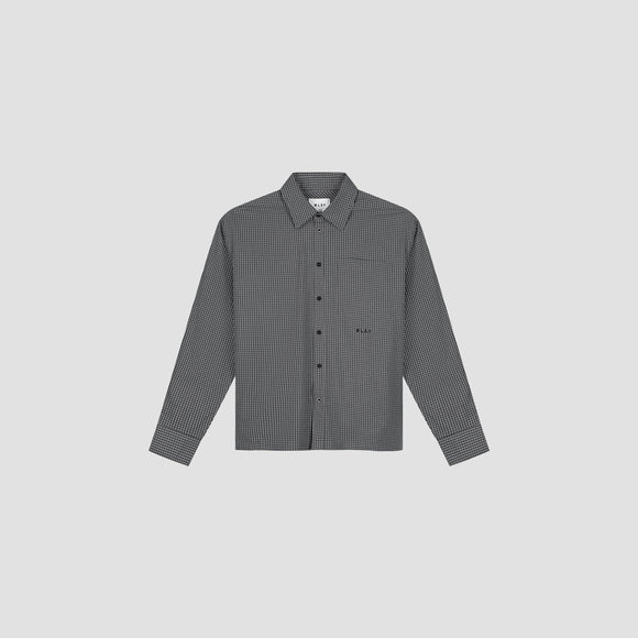 Checked Boxy Shirt - Hot Fudge
