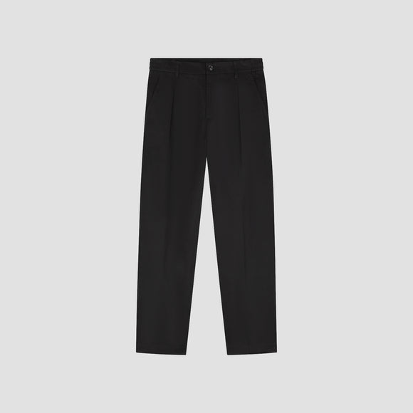 Regular Pleated Pant - Black