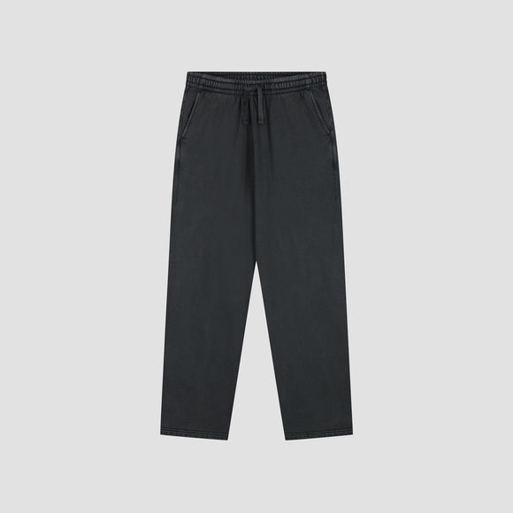 Washed Signature Straight Leg Sweat Pant - Charcoal