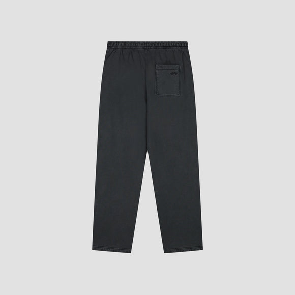 Washed Signature Straight Leg Sweat Pant - Charcoal