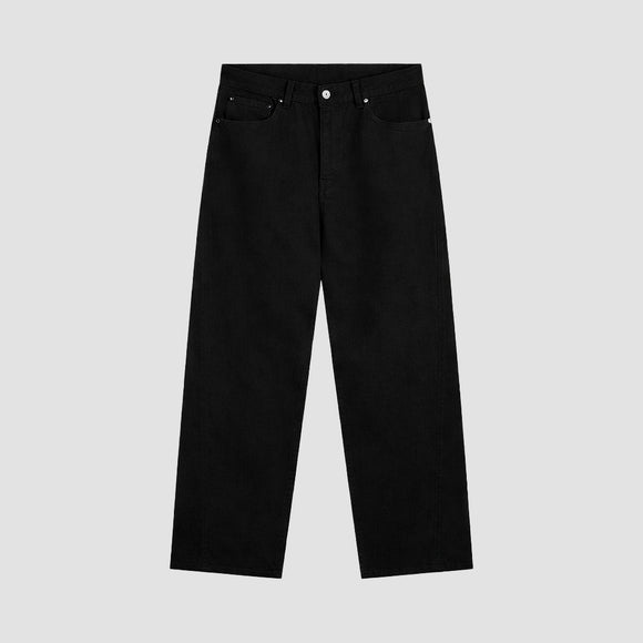 Brushed Twill Denim Pant - Black