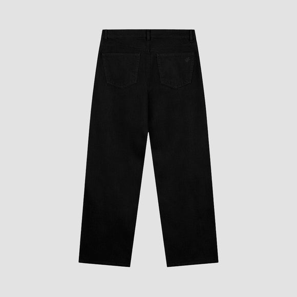 Brushed Twill Denim Pant - Black