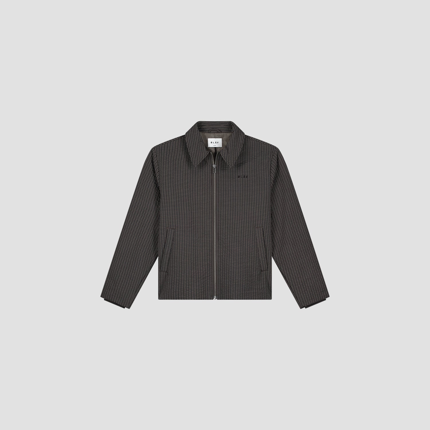Checked Padded Coach Jacket - Hot Fudge