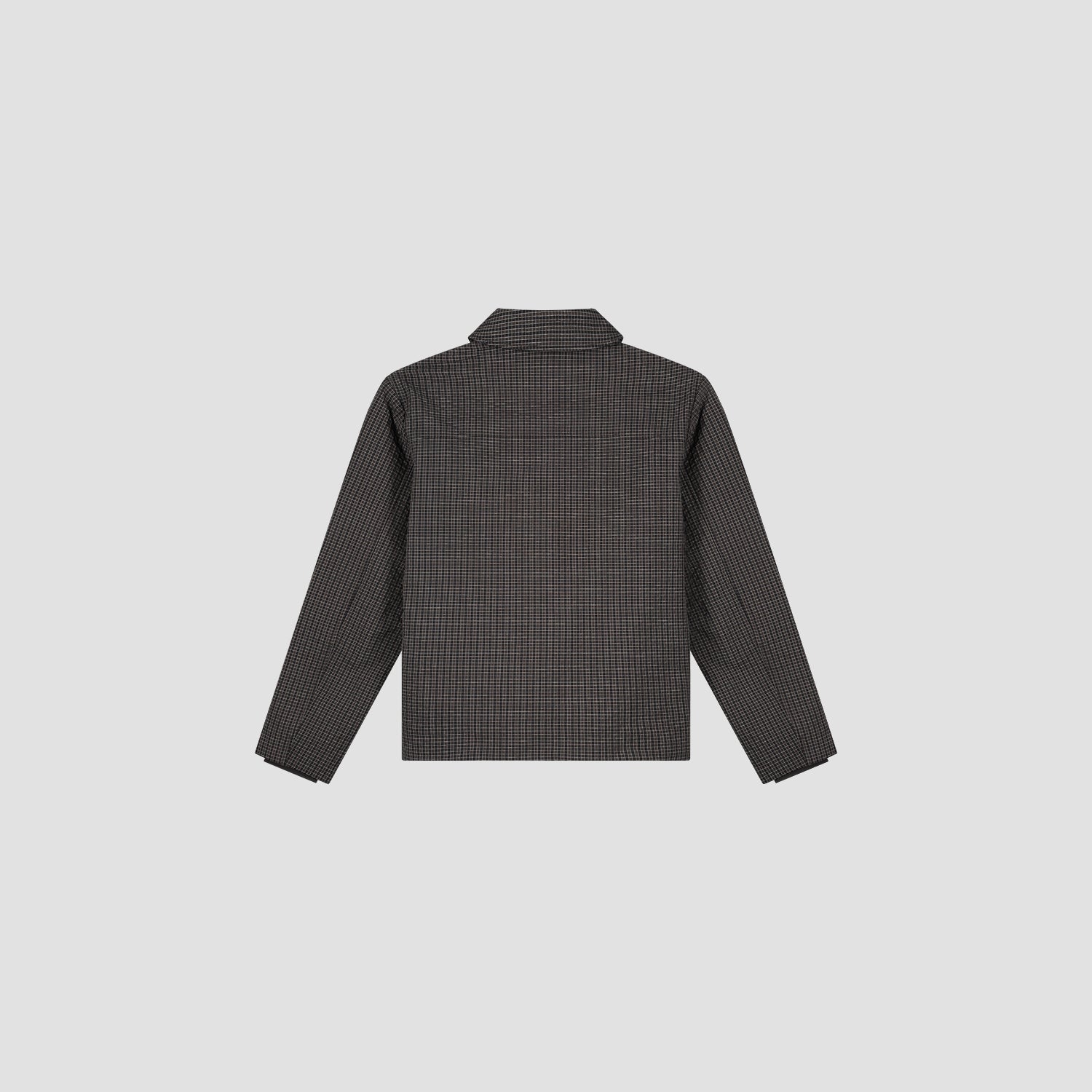Checked Padded Coach Jacket - Hot Fudge
