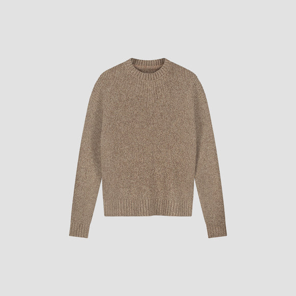 Essential Melange Knitted Crewneck - Foxtrot