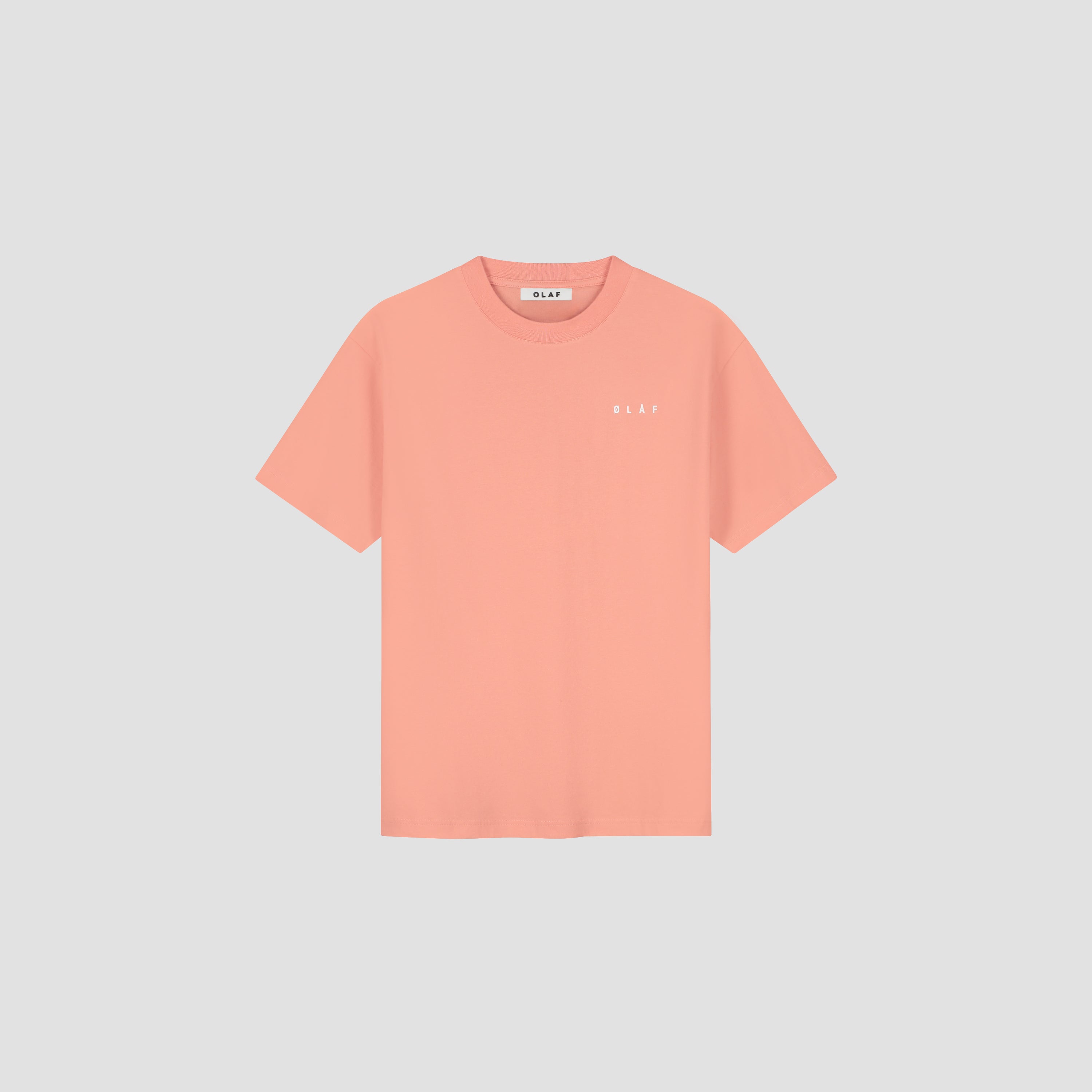 Brushstroke Face Tee - Burnt Coral