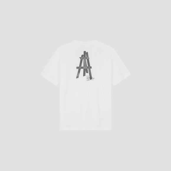 Taped Easel SS Tee - Optical White