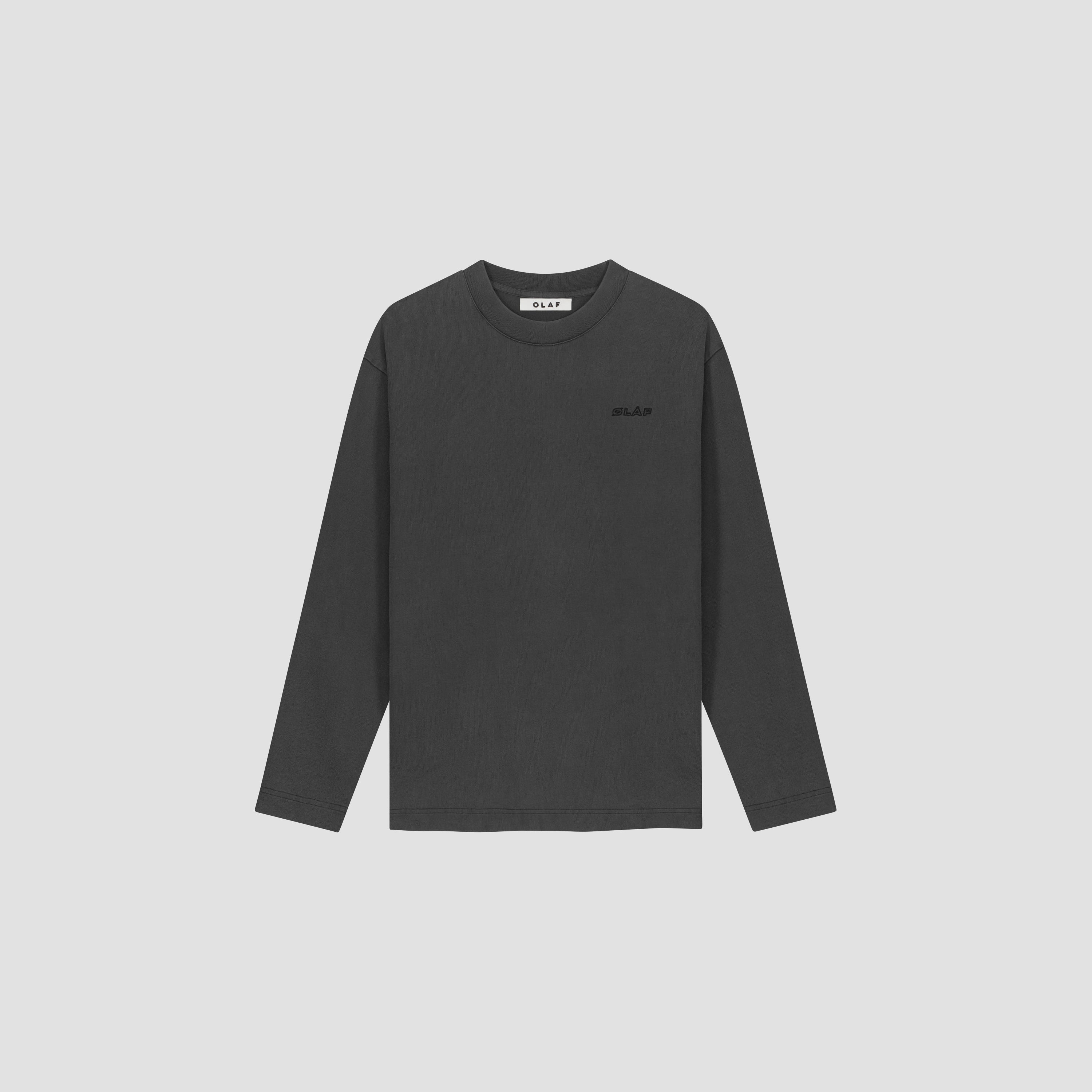 Washed Studio LS Tee - Charcoal