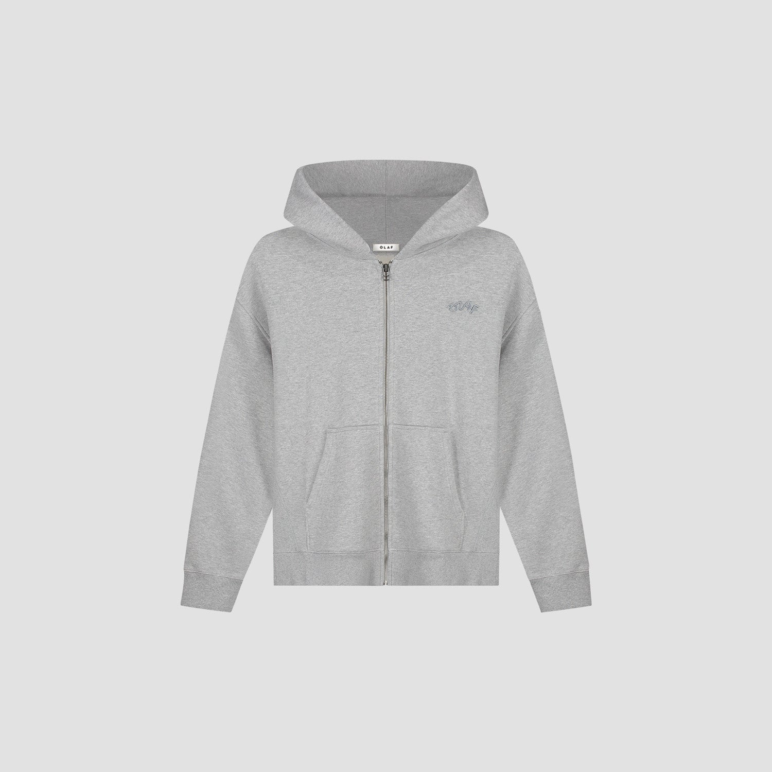 Signature Zip Hoodie - Heather Grey