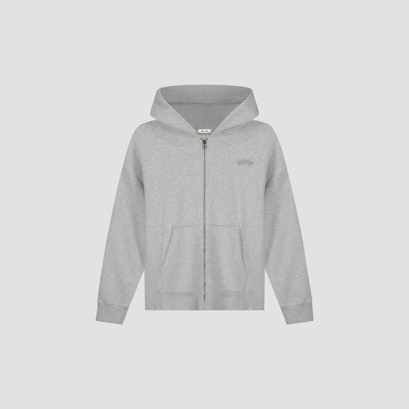 Signature Zip Hoodie - Heather Grey