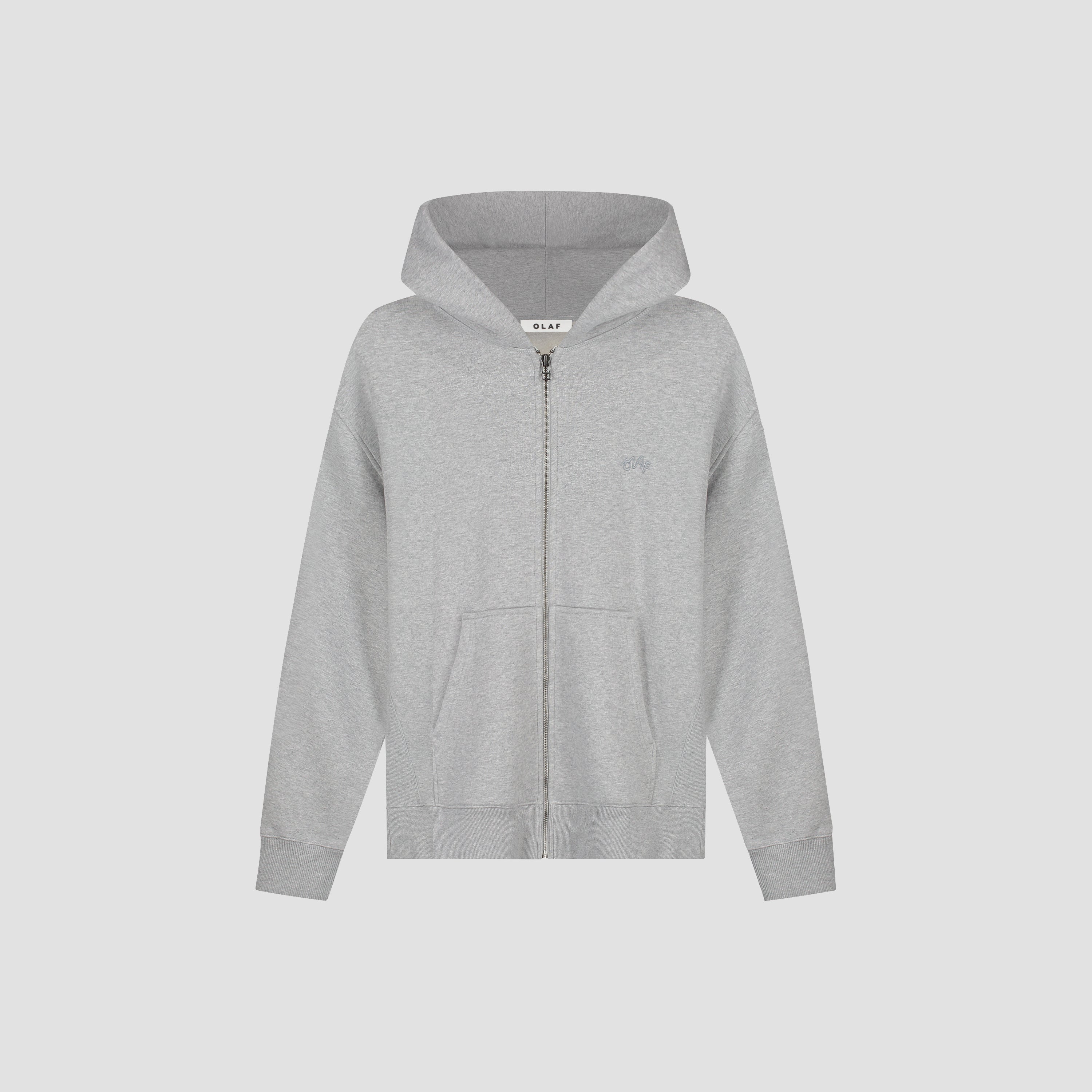Signature Zip Hoodie - Heather Grey