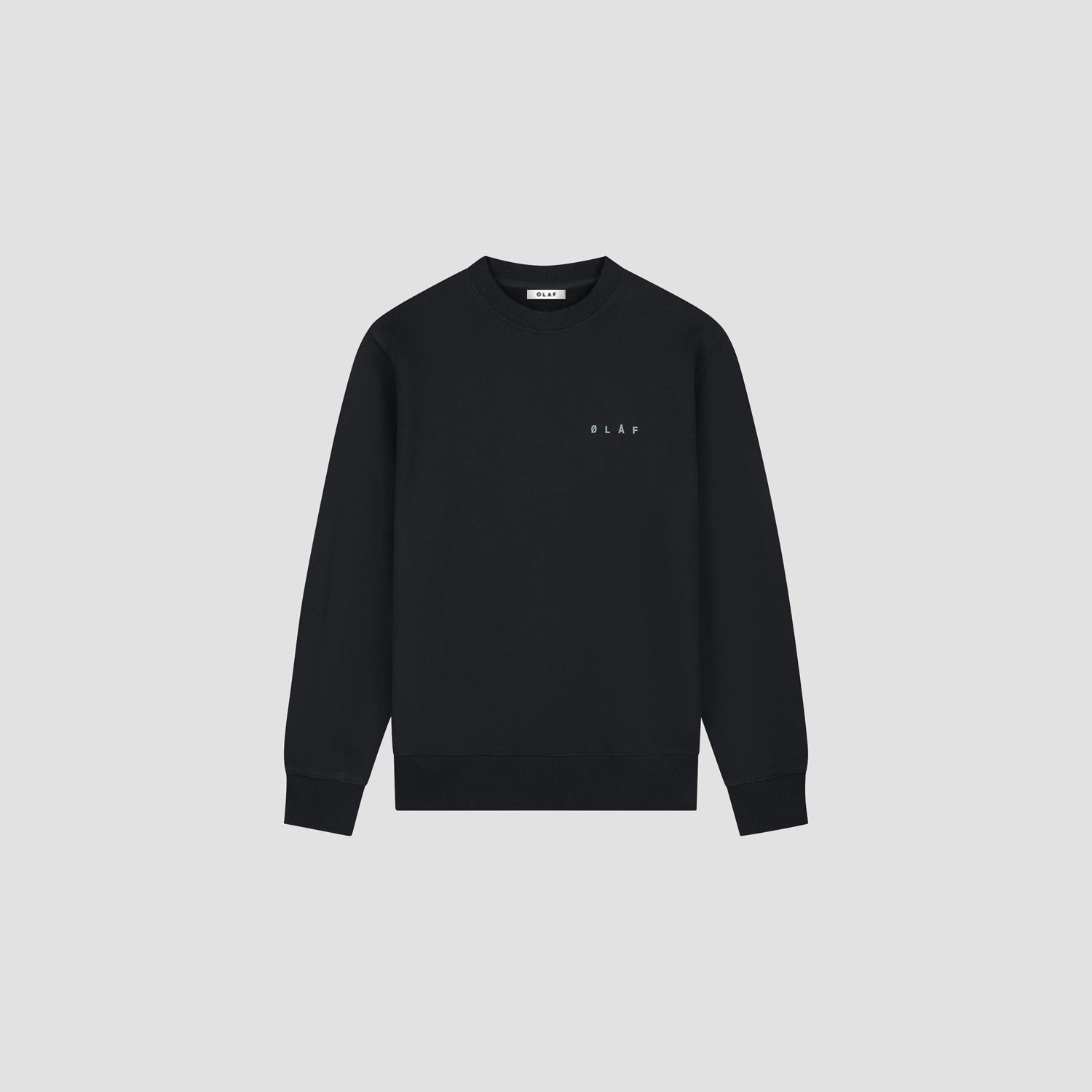Brushstroke Face Crewneck - Black