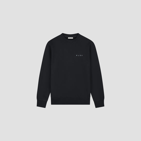 Brushstroke Face Crewneck - Black
