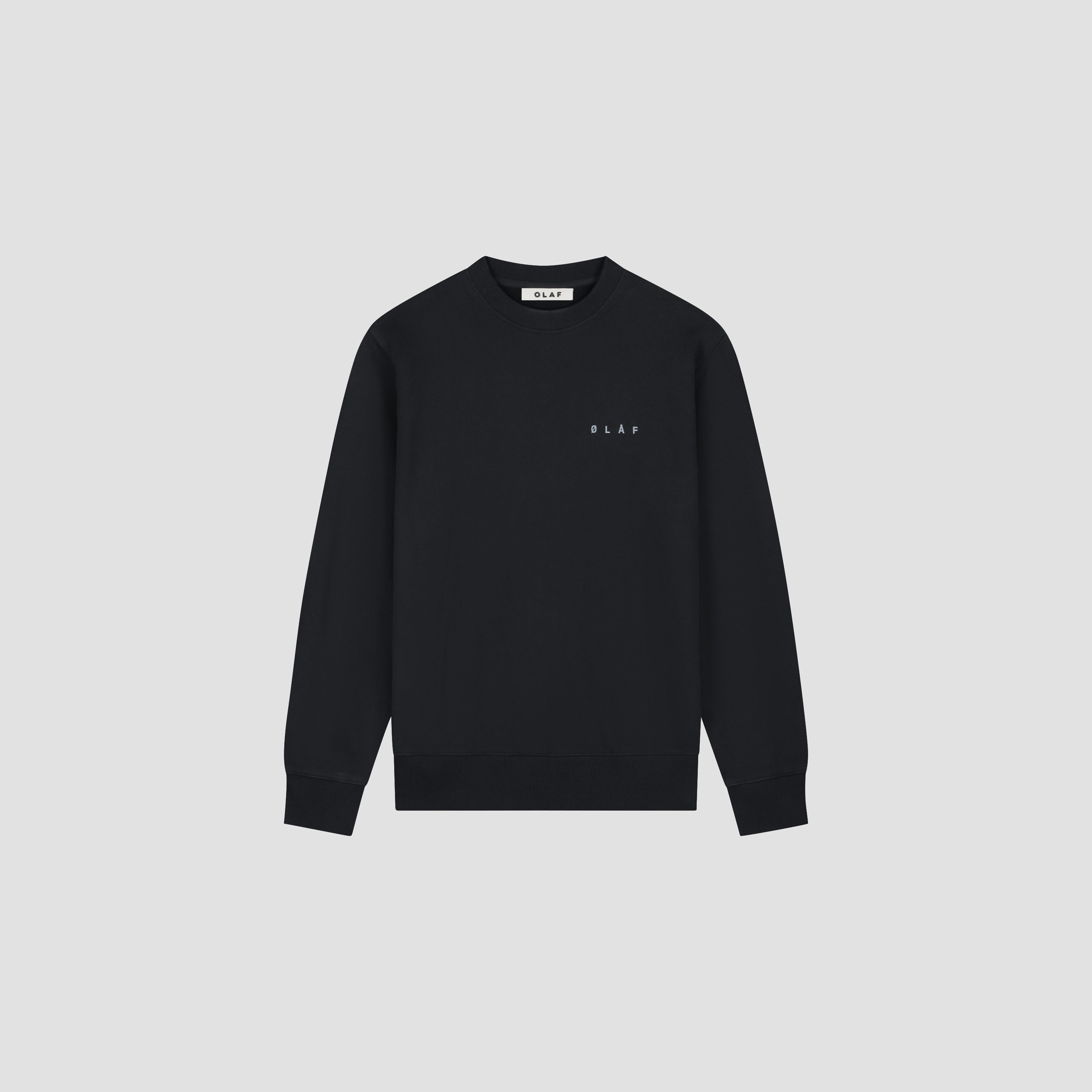 Brushstroke Face Crewneck - Black