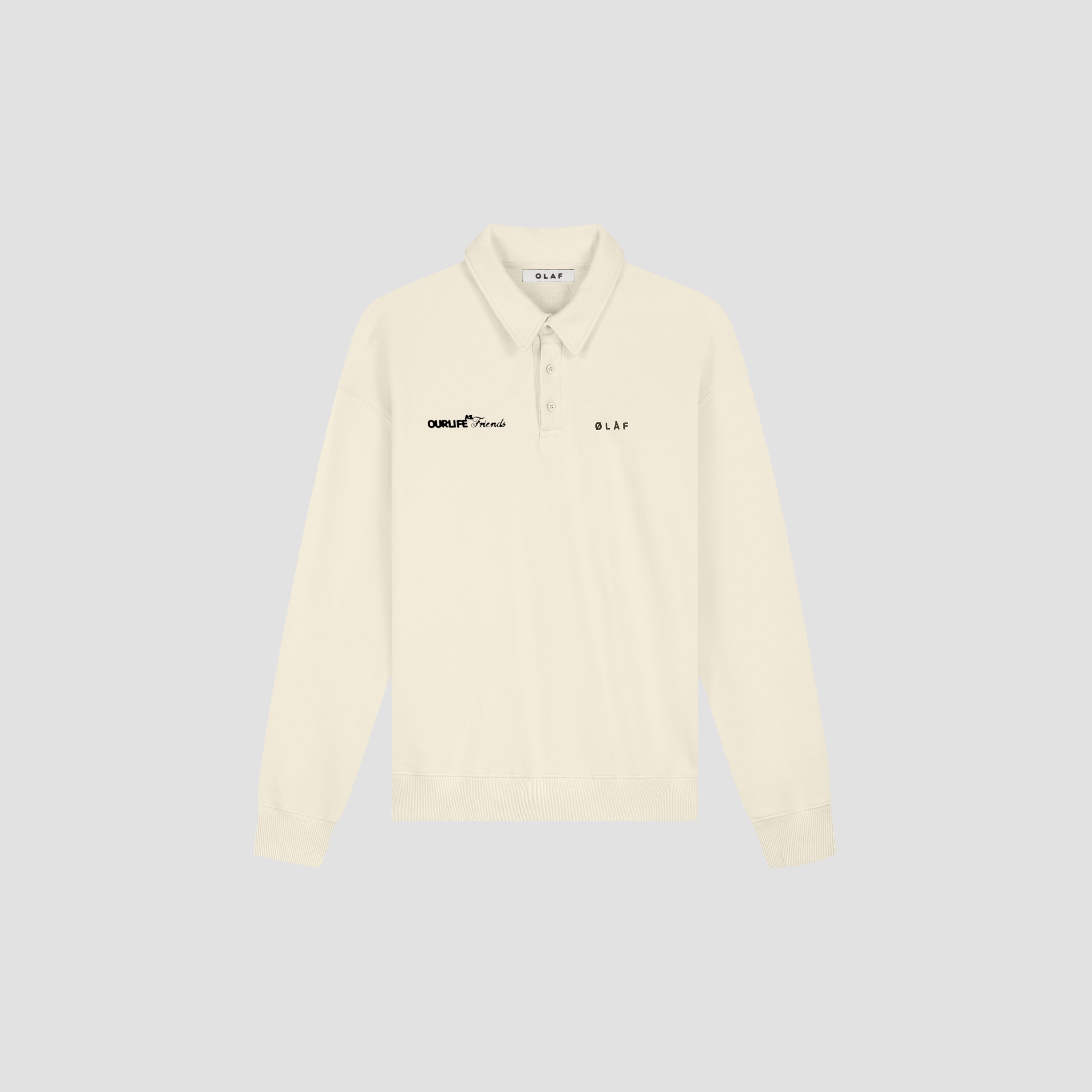 Script Friends Oversized Polo - Off White