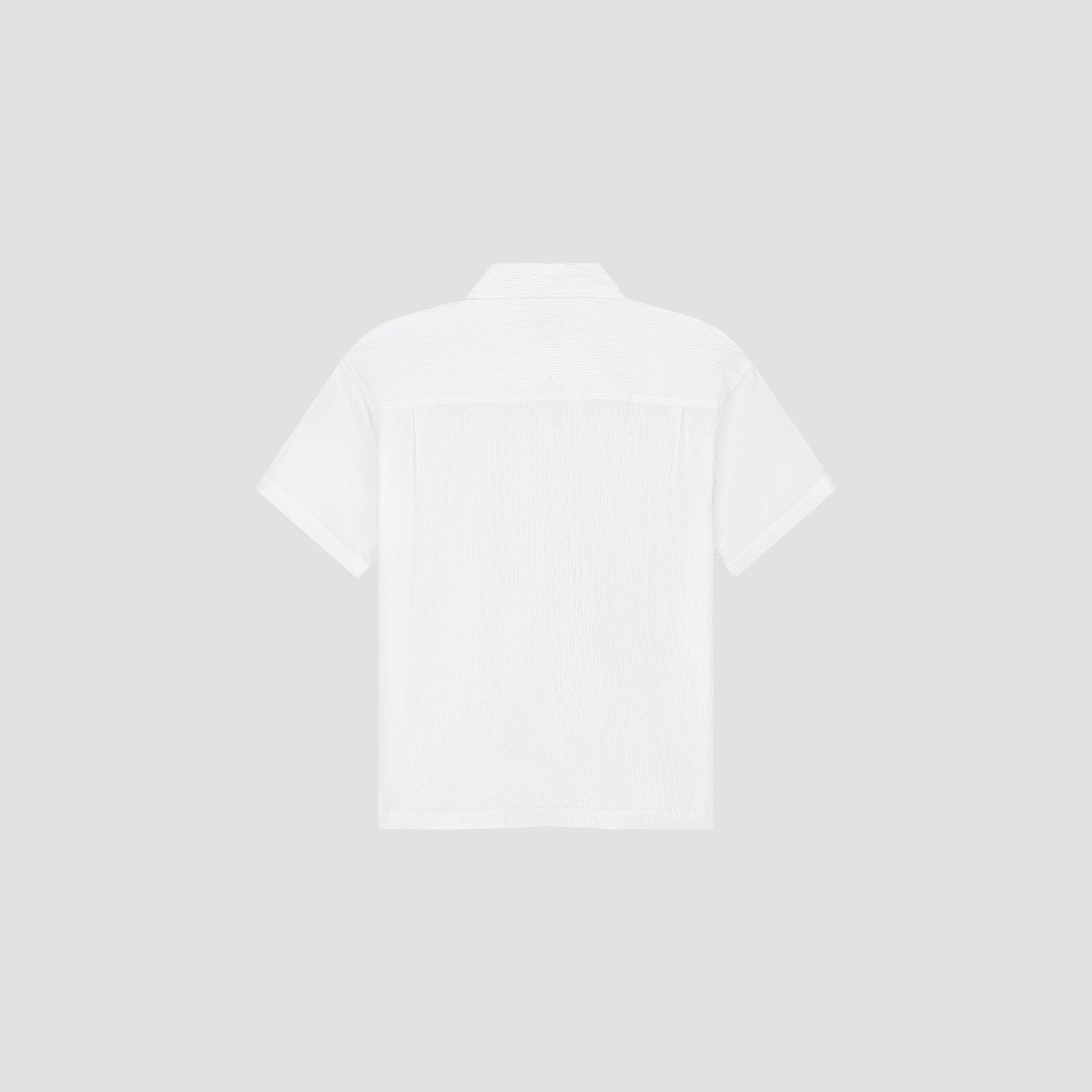 Stripe Boxy SS Shirt - Optical White