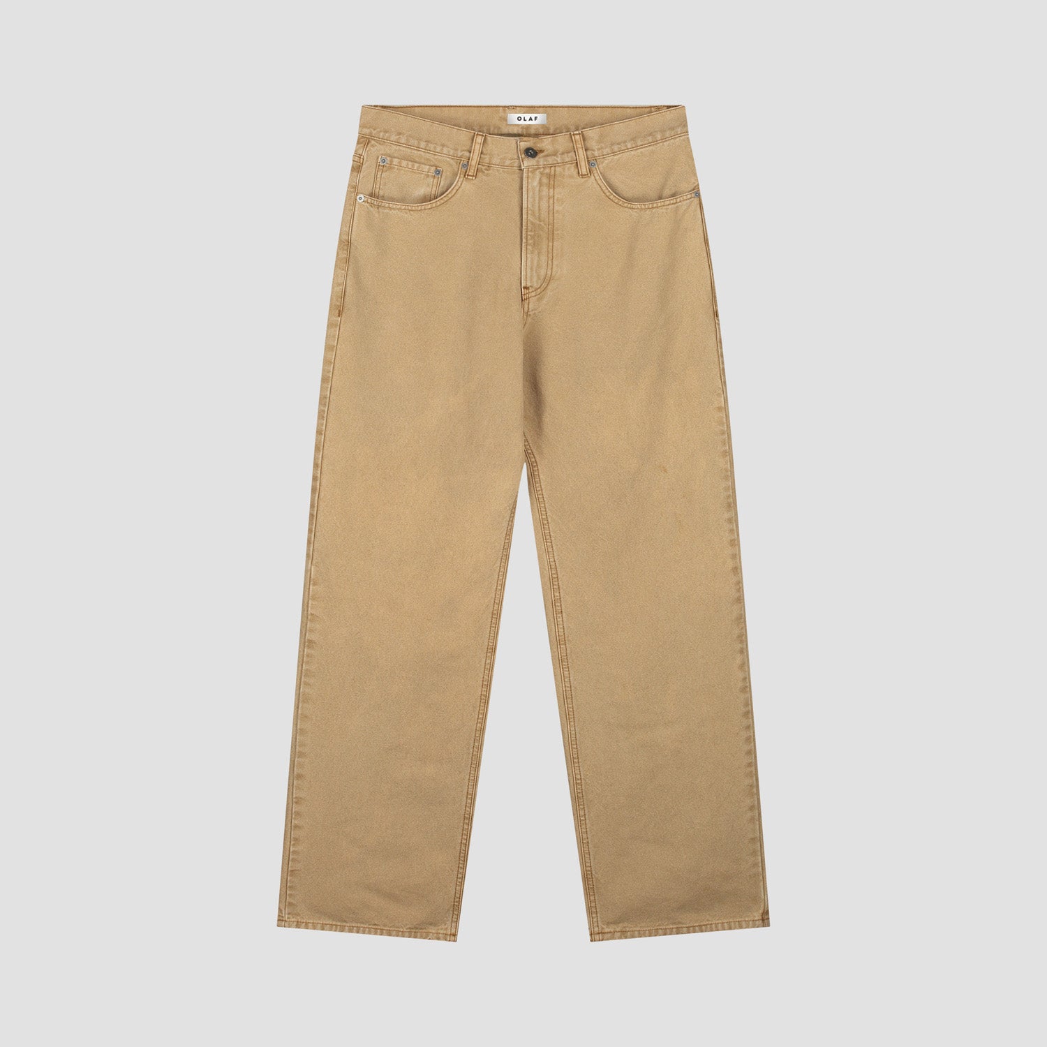 Regular Washed Canvas Pant - Medal Bronze
