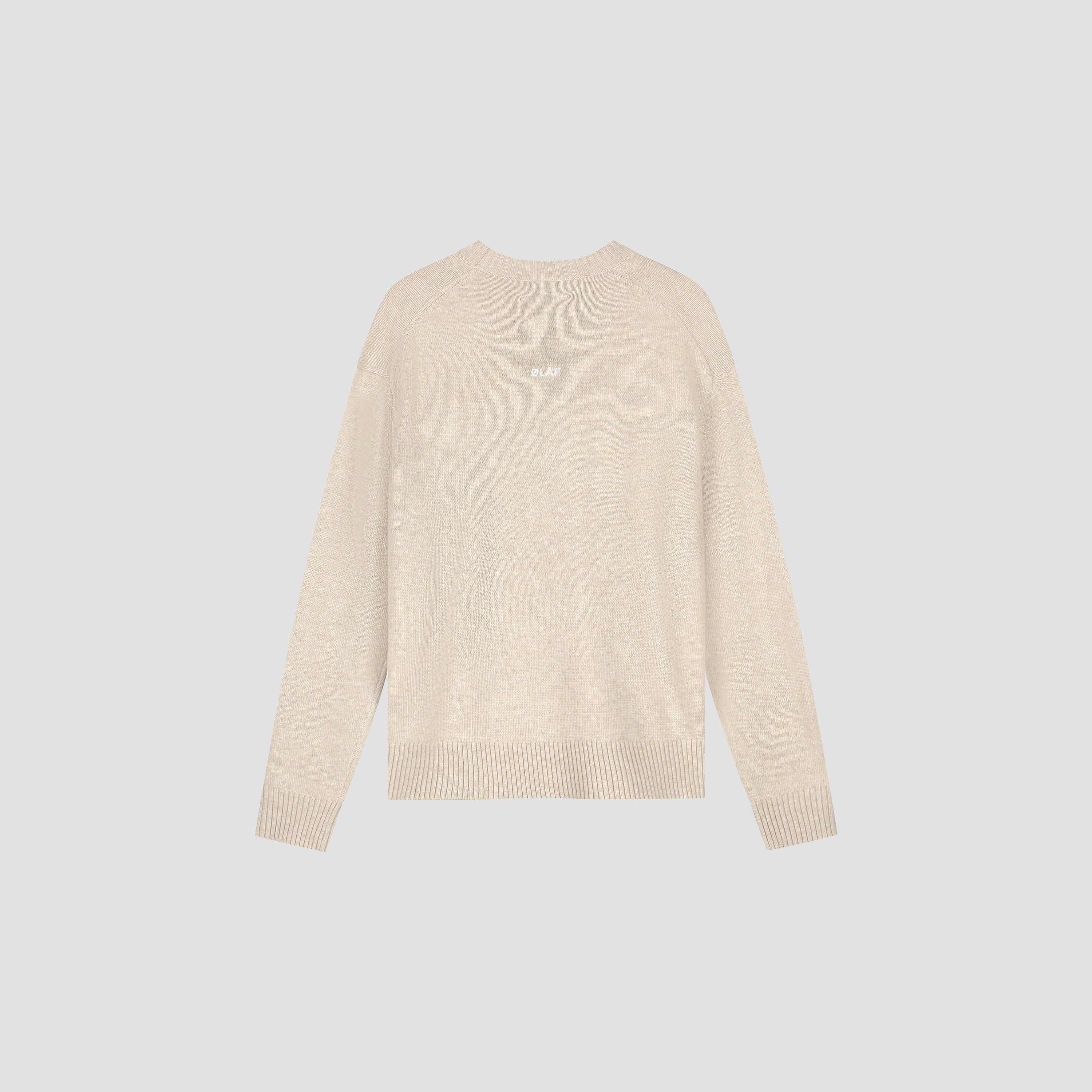 Essential Knitted Crewneck - Cement