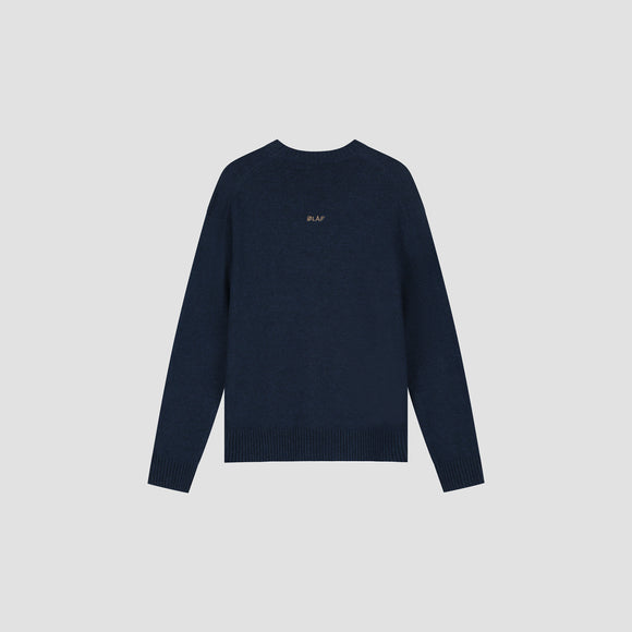 Essential Knitted Crewneck - Navy