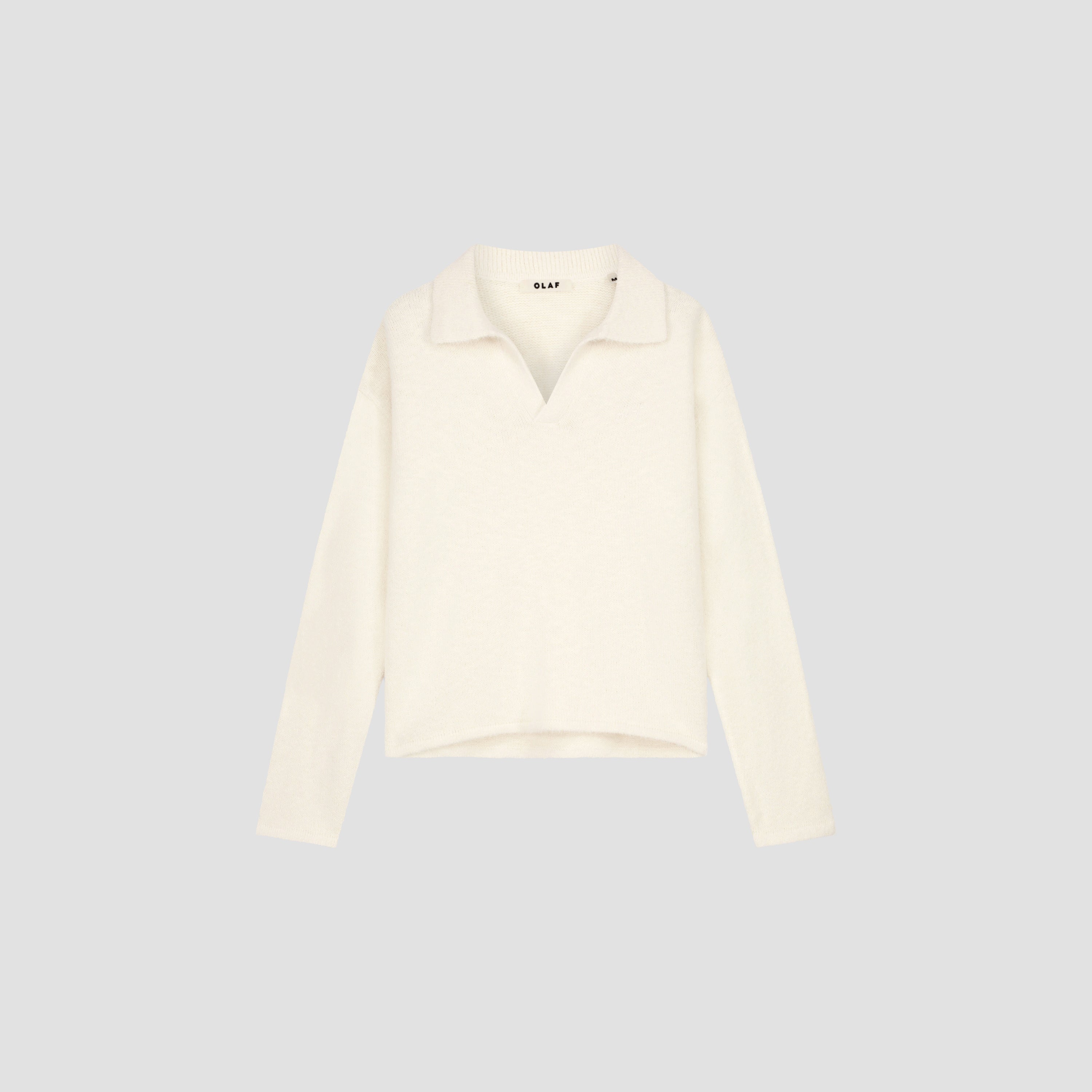 Signature Knitted Polo - Off White