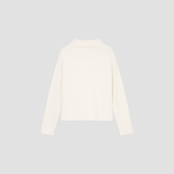 Signature Knitted Polo - Off White