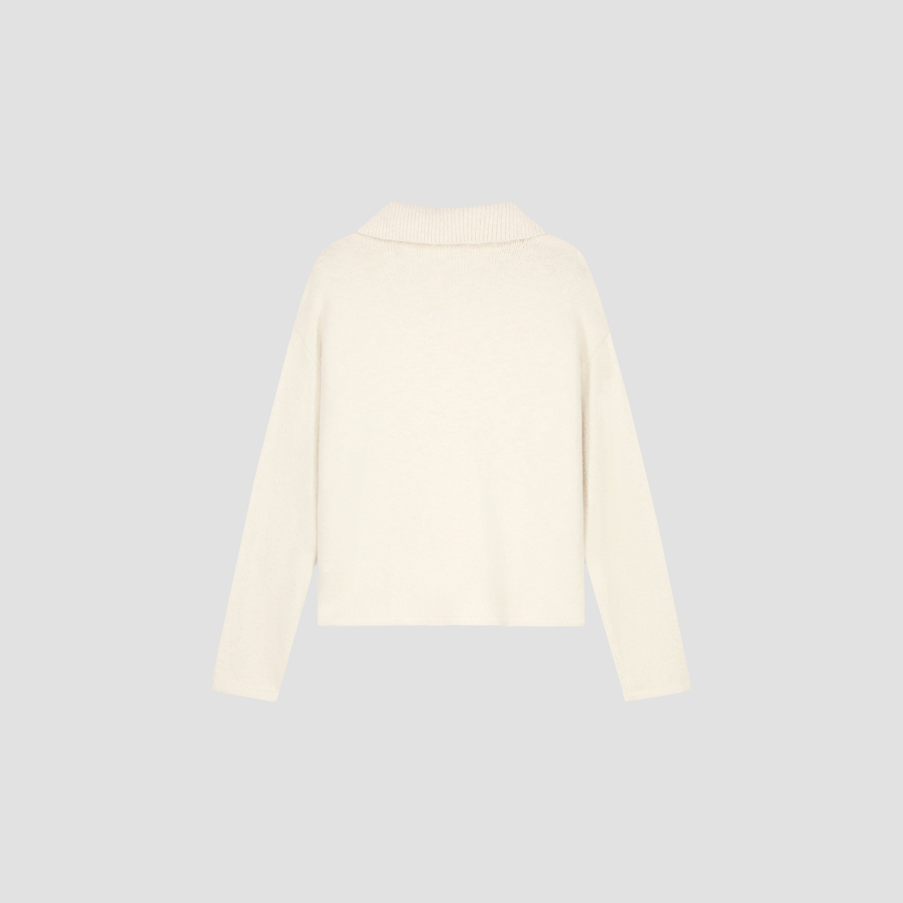 Signature Knitted Polo - Off White