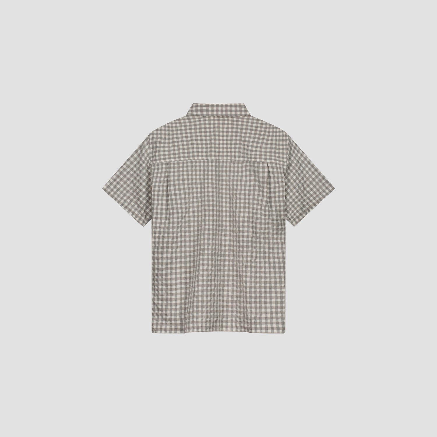 Check Boxy Shirt - Heather Grey