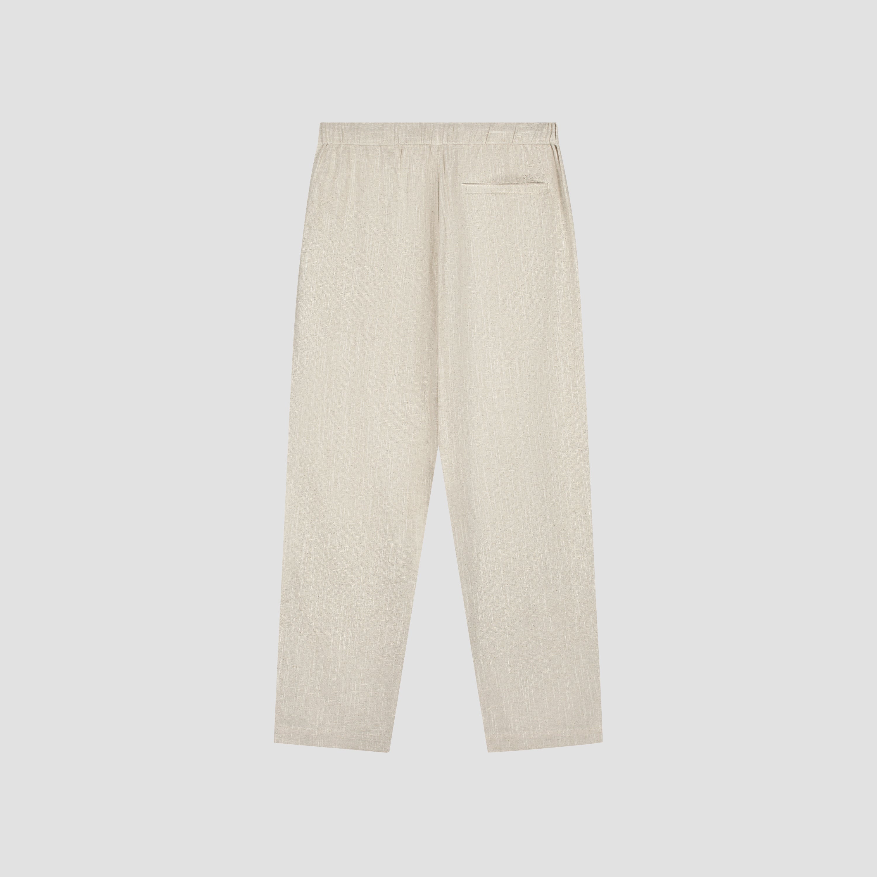 Linen Barrel Leg Pants - Cement