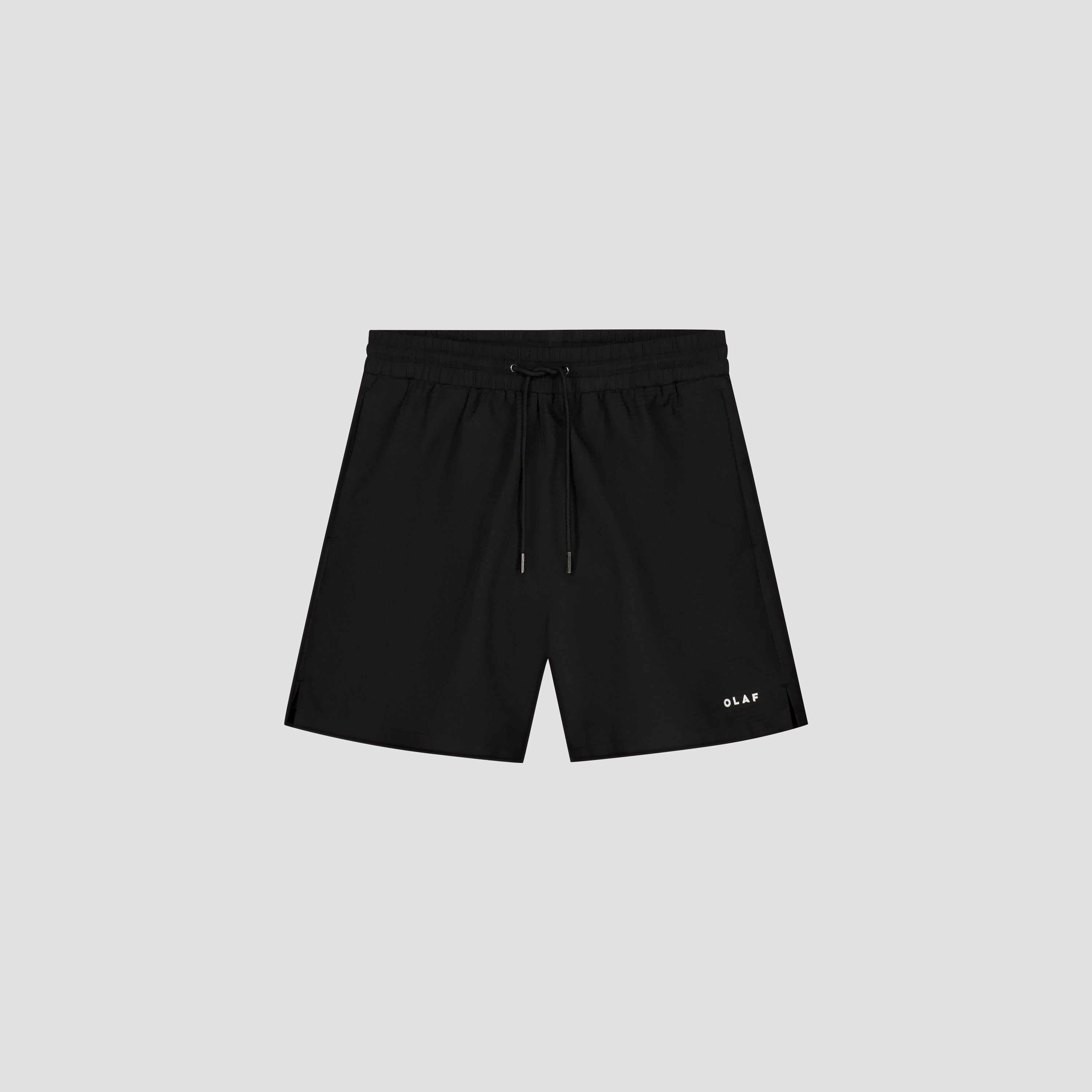 Texture Regular Swim Shorts - Black